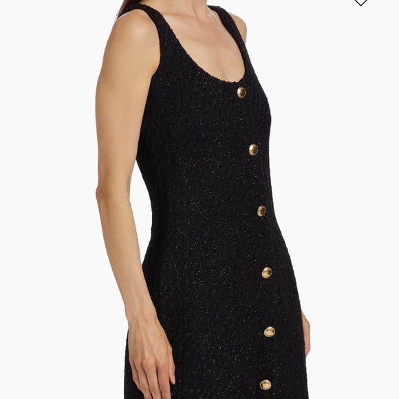 Michael Kors Metallic Tweed Mini Dress In Bone, Size 4, NWT - Picture 2 of 6